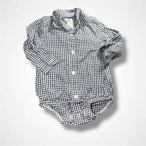 4/$20 Checkered Long Sleeve Baby Bgosh Onesie